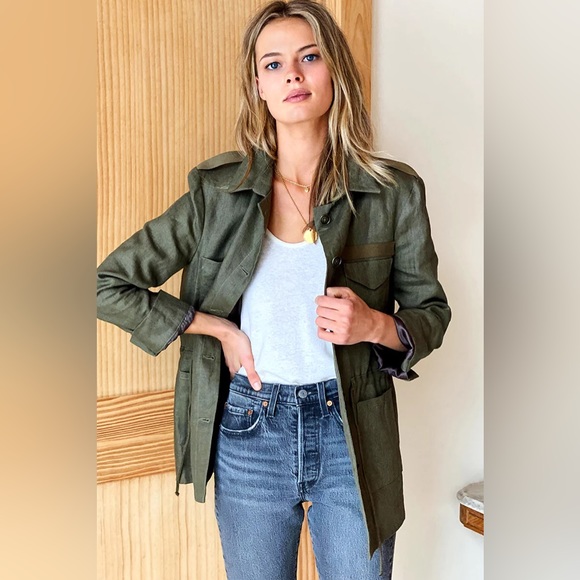 EMERSON FRY LITTLE ARMY JACKET - LINEN - Picture 10 of 12